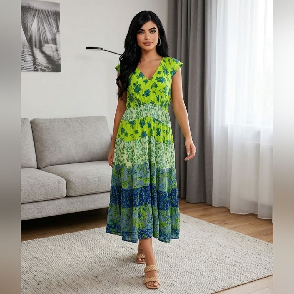 Jane Ashley cotton maxi dress